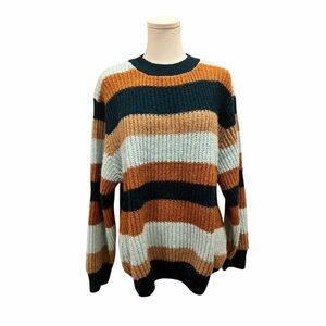 Zara Kids Striped Chunky Knit Sweater -  Youth Large 13/14